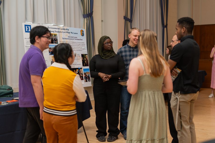 A group of students having a discussion