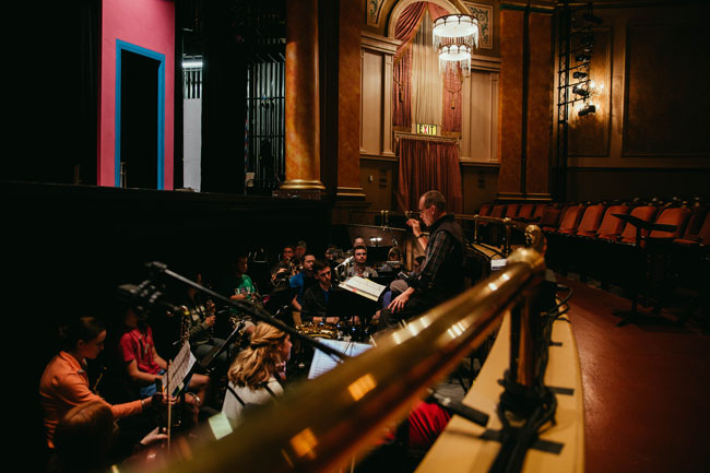 Prof. Buzz Jones at the dress rehearsal