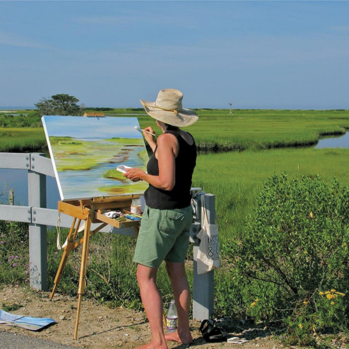 Mimi Schlichter &rsquo;82 plein air painting