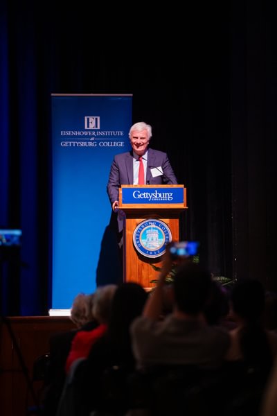 Canellos delivering the Blavatt  lecture.