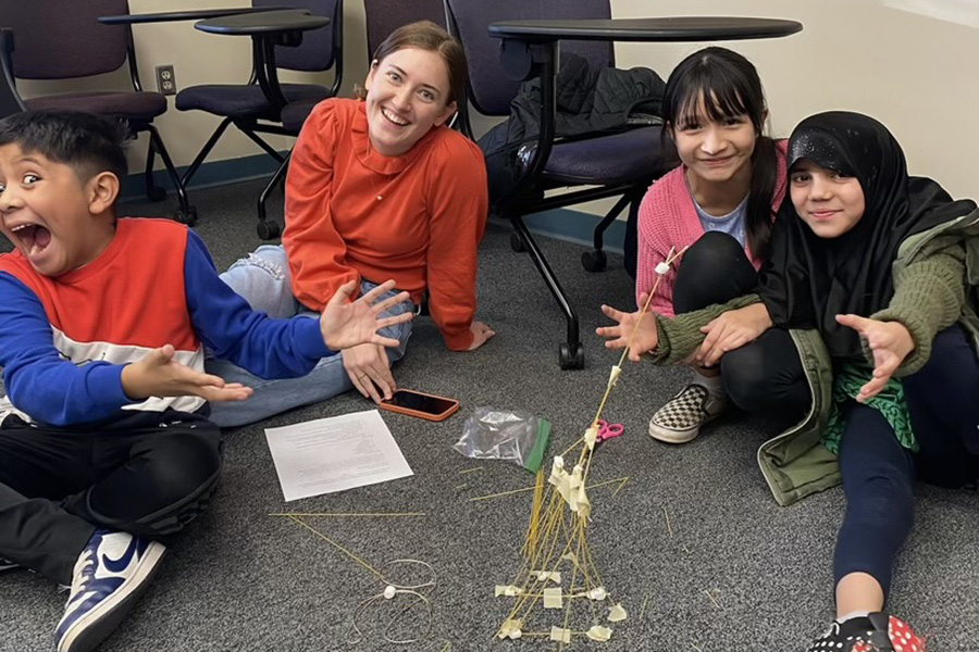 Students participate in Gettysburg College’s El Centro program, supporting Spanish-speaking families.  