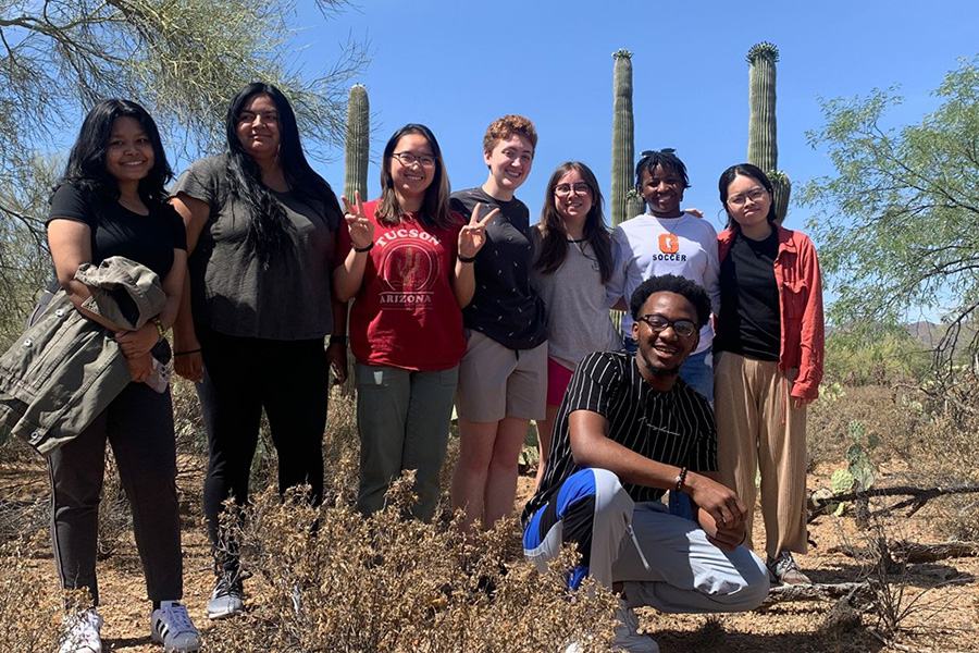 Student group photo in Tucson, Arizona