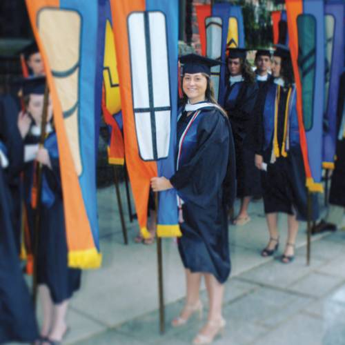 Ashley Domm &rsquo;07 at commencement